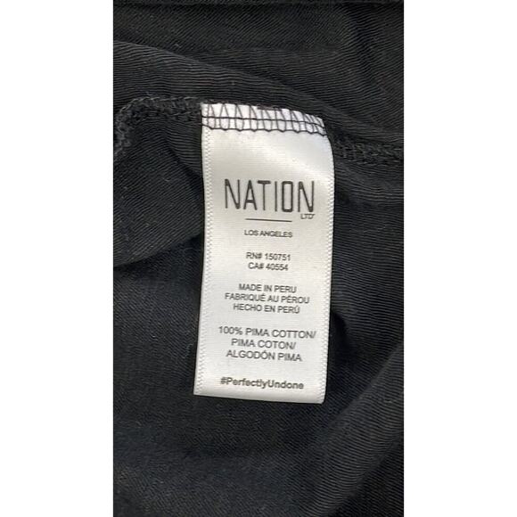 NATION LTD BLACK LONG SLEEVE TOP SIZE‎ M - Picture 7 of 7